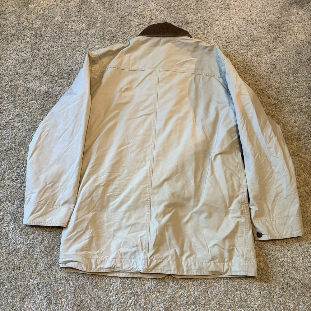 Vintage L.L.Bean Barn Coat Men's M Tan Corduroy Chore Field Hunting Utility